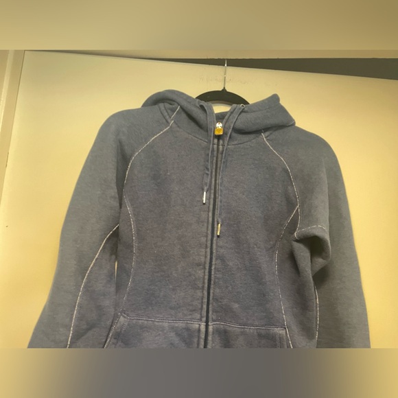 TNA Aritzia Blue Logo Hoodie Size Medium - Picture 4 of 16